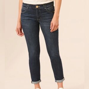 Democracy Women 10 “Ab”solution Ankle Skimmer Indigo Denim Skinny Jeans